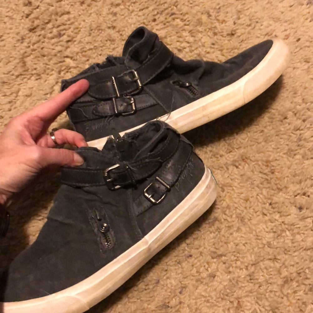 Gray Blowfish brand shoes